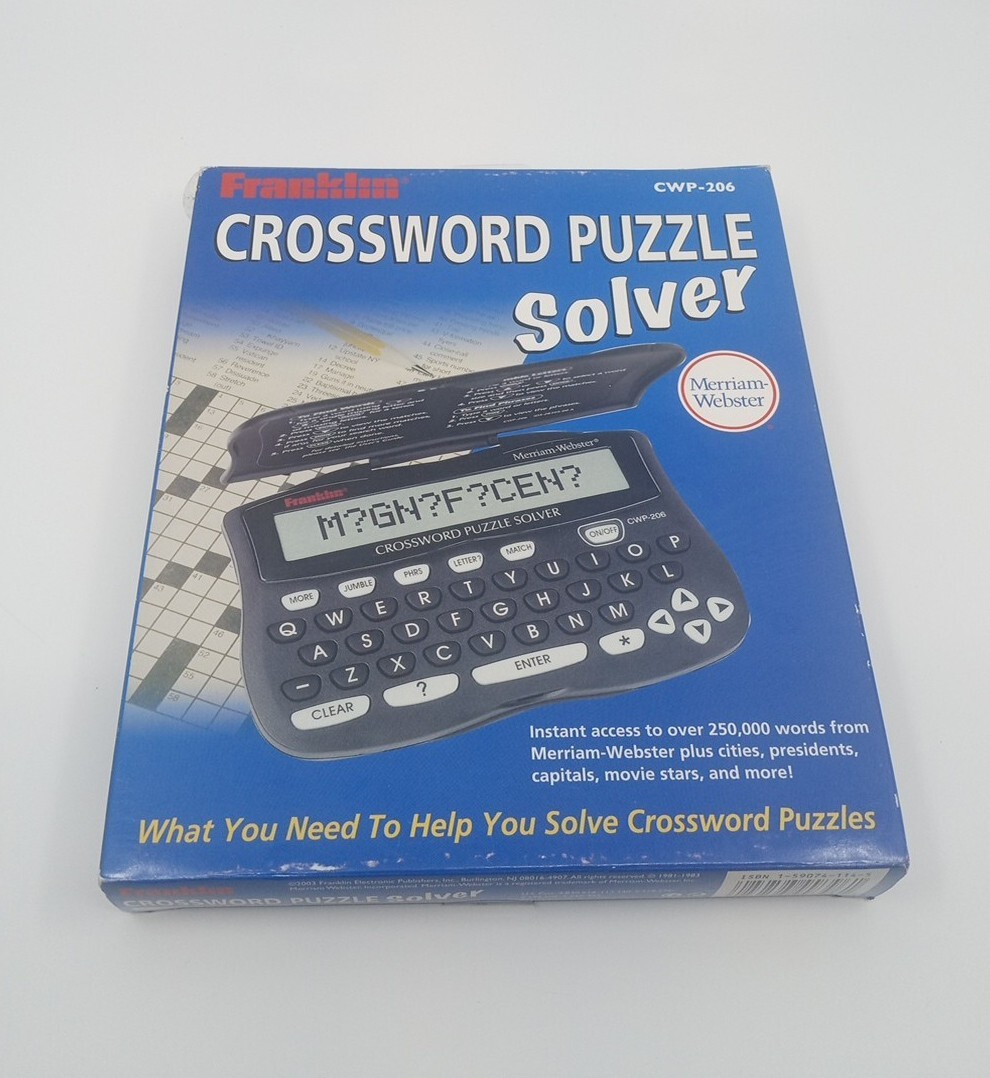 Franklin Electronic Crossword Puzzle Solver CWP206 New eBay