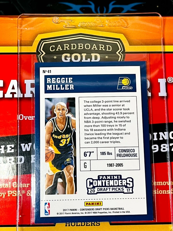 2017-18 Panini Contenders Draft Picks - Season Variation #41 Reggie Miller - Image 2 of 2