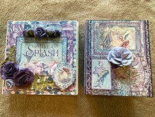 Handmade Hand Crafted BEACH Photo Book Album  Card Box Free Shipping 