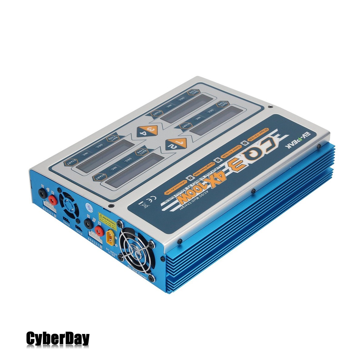 EV-PEAK CQ3 100W 10A 1-6S Battery Balance Charger for LiFe NiMH