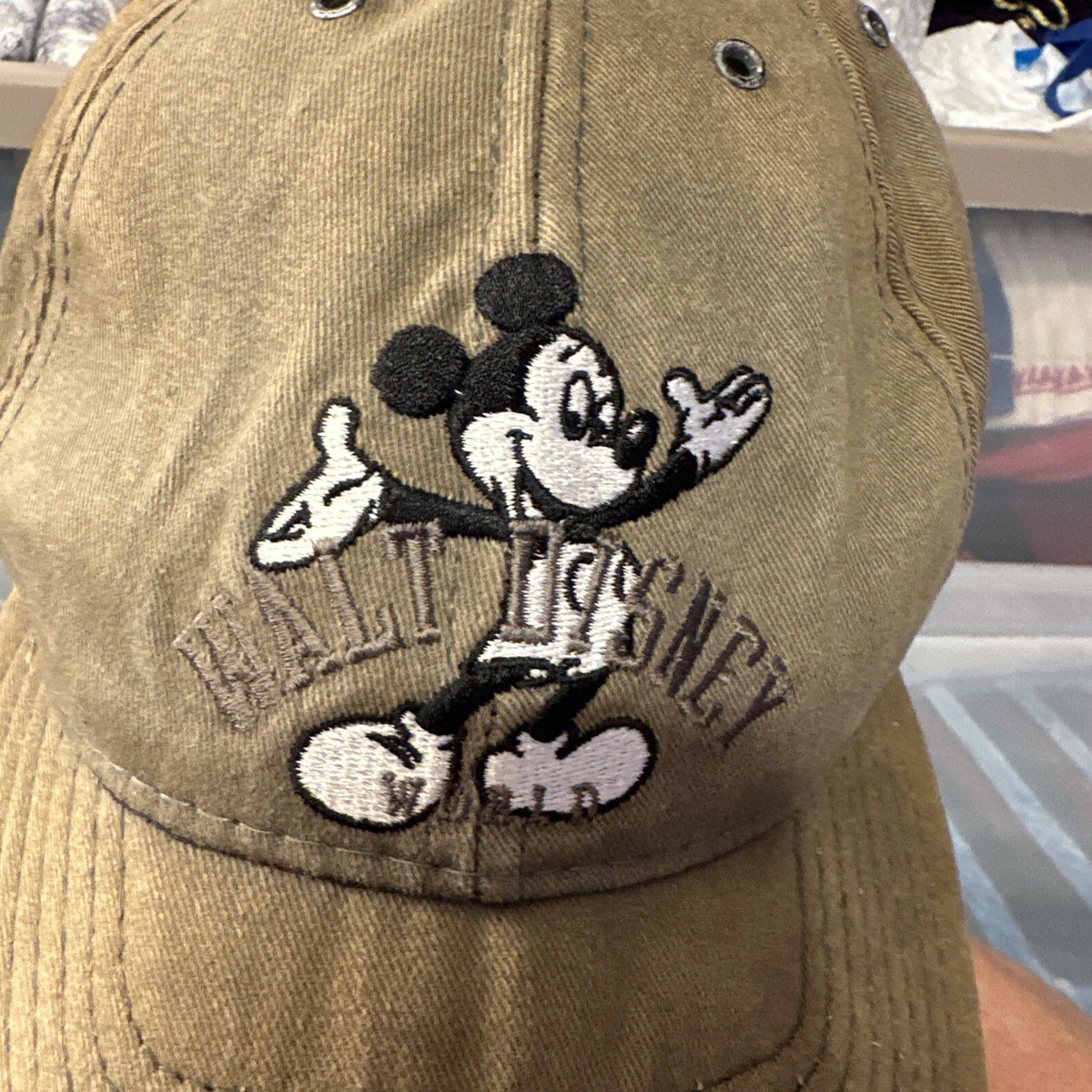 Disney Goofy's Hat Co “Walt Disney” Mickey Mouse Brownish SnapBack