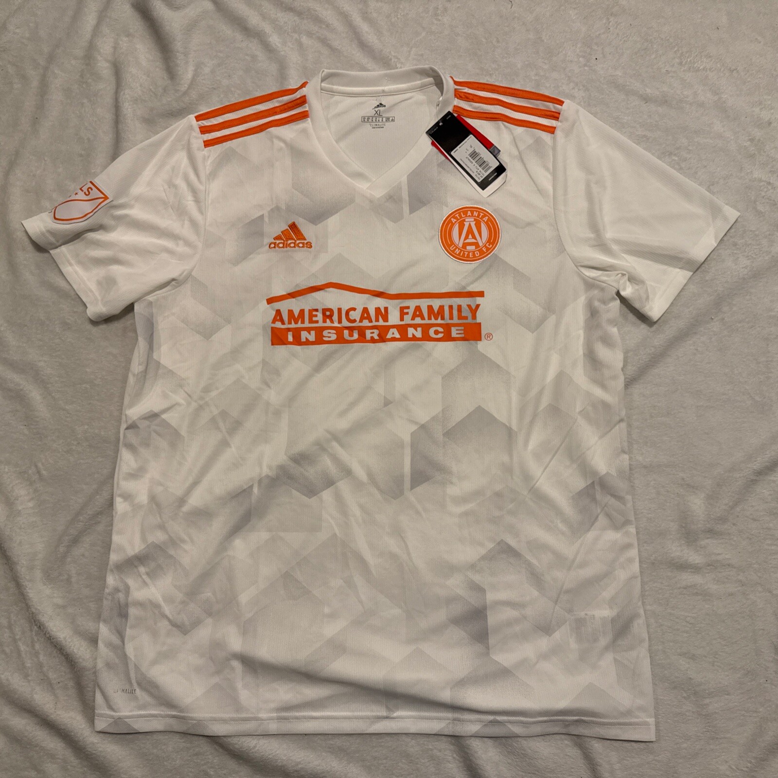 2018-19 Adidas Men’s Atlanta United FC Away King Peach Soccer Jersey XL MLS US