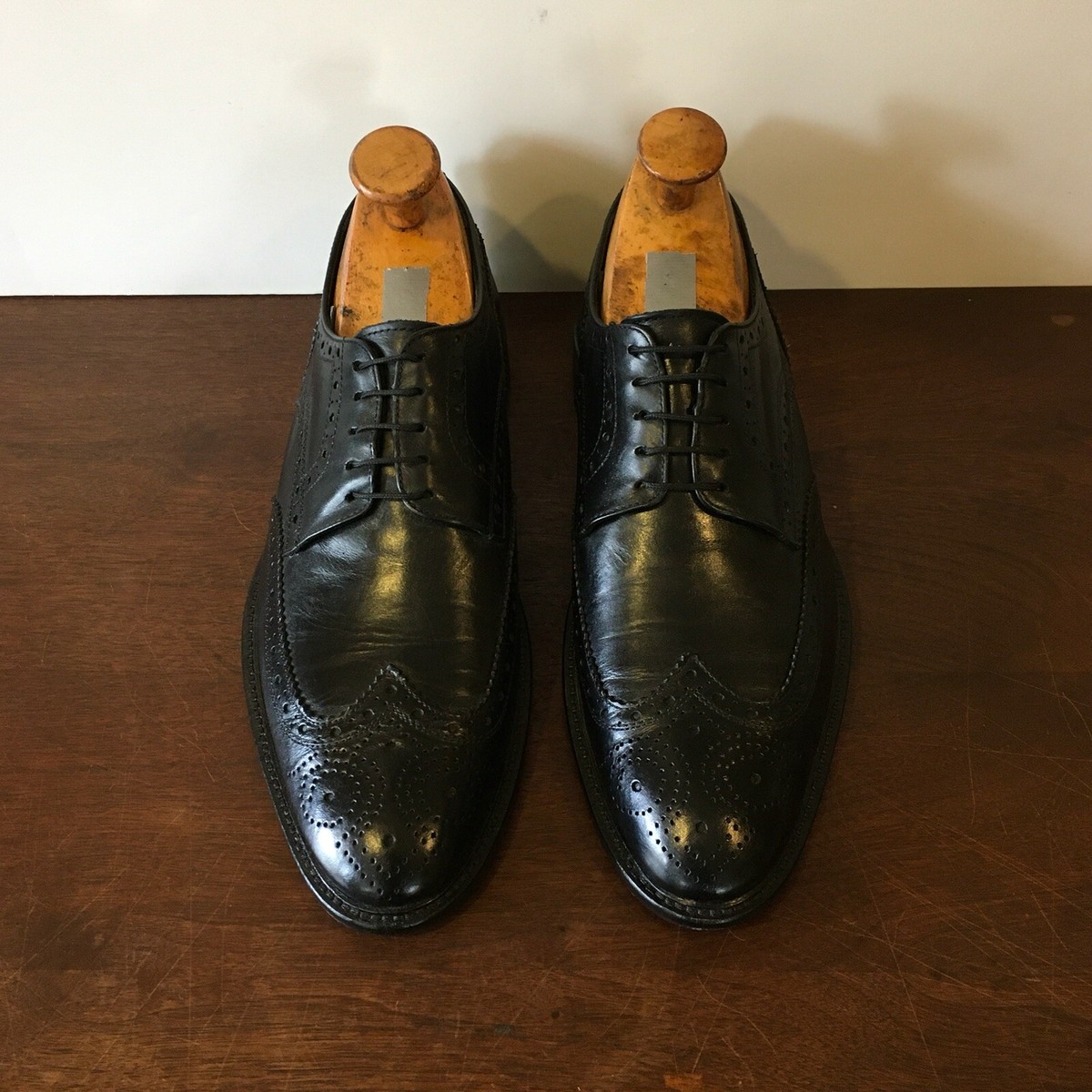 Borgo Mediceo Mens Black Oxford Shoes Sz. 12 | eBay display picture 1
