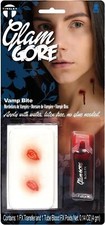 Medium Glam Gore 3D FX Transfer Kit - Vamp Bite, Latex Free Prosthetic