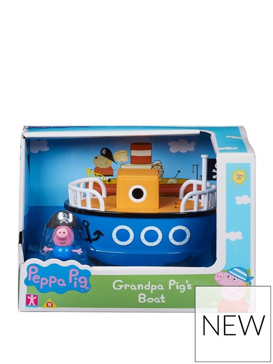 peppa pig grandpa pig boat toy