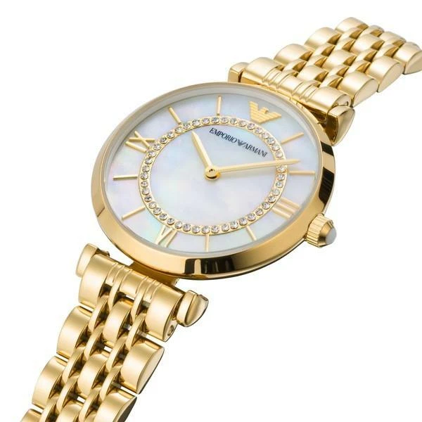 EMPORIO ARMANI AR1907 Classic White Dial Gold-tone Stainless Steel