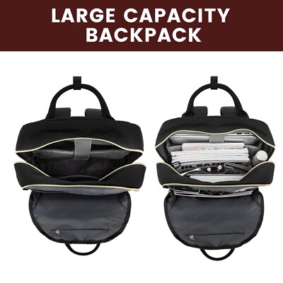 LOVEVOOK Laptop Backpack 17 Inch, Large Rucksack Bag For Women With USB Port Waterproof Stylish Computer Bags Ladies Back Pack Womans For School Work Travel Student Teacher