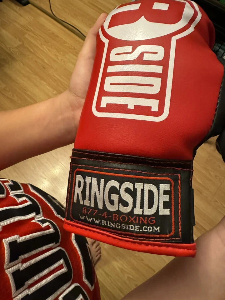 Guantes de boxeo Ringside para niños talla juvenil rojos Foto 4 de 4