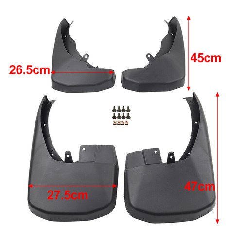 4pcs Wheel Mud Flaps Splash Guards For Nissan Frontier D40 2005-2016 Plastic - Picture 13 of 13