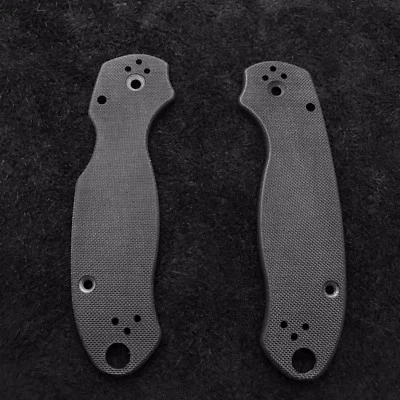 Spyderco Para 3 Scales ~ Authentic Black G-10 stock C223GP (No Knife)