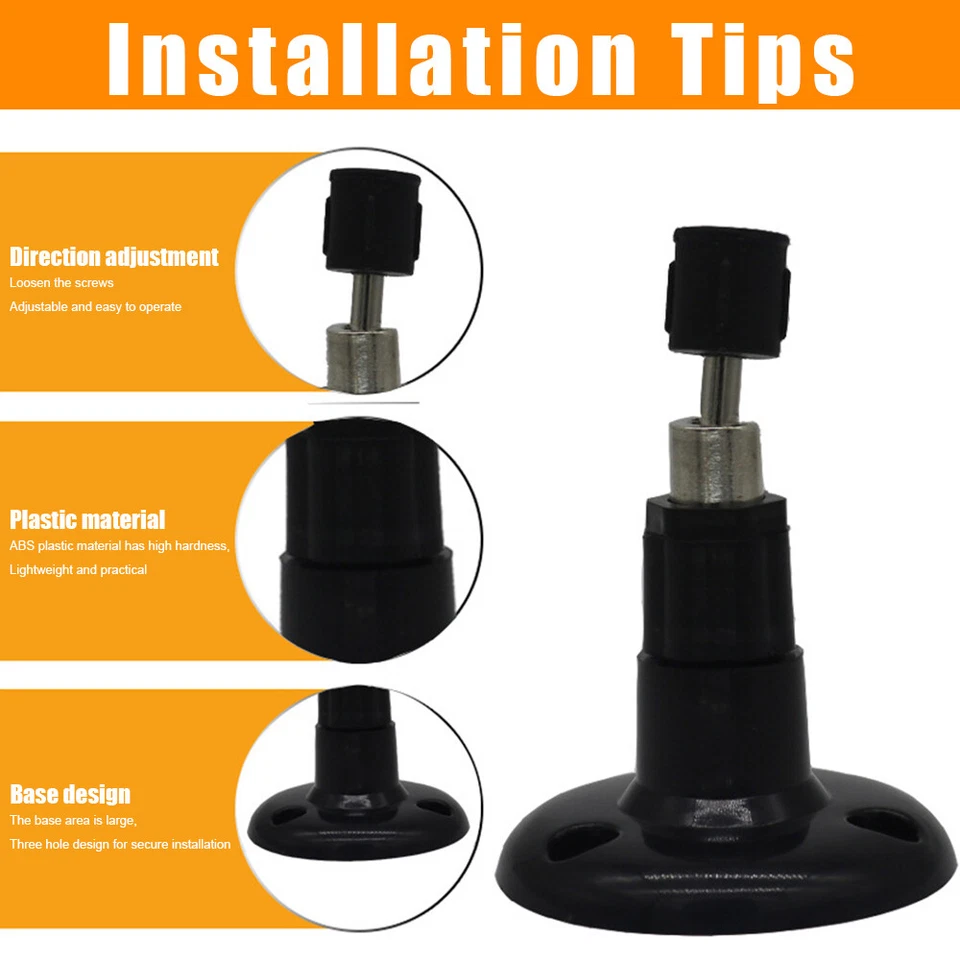 Soporte de montaje en pared de 4 piezas para cámara interior/exterior Blink XT2 soporte ajustable 360° Foto 2 de 4