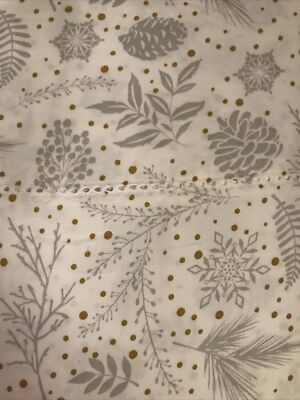 Queen sheet set  Hudson 43 400 thread Pinecone NEW Cream Background