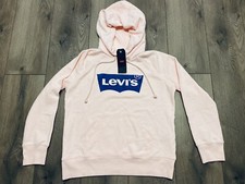 Levis Hoodie Pink Cotton XS