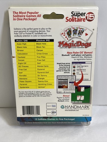 Handmark Super Solitaire 15 Games For Palm OS Or Pocket PC 2003 New & Sealed - Picture 5 of 11