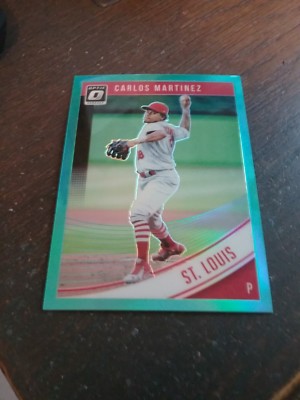 Carlos Martinez SP Teal Parallel 33 Of 299 St Louis 2018 Optic No 144