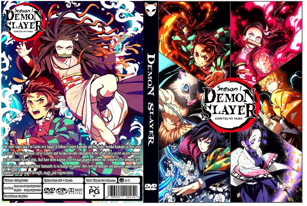 Demon Slayer DVD Complete TV Anime Series Episode 1-26(Season 1) English  Dub/Sub