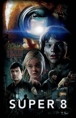 AA4355 Super 8 Film By JJ Abrams 2011 Collage Movie Poster 11x17