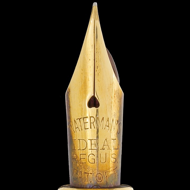 Vintage Art Deco Watermans Ideal 9k 9ct Gold Fountain Pen Dated 1929 UK