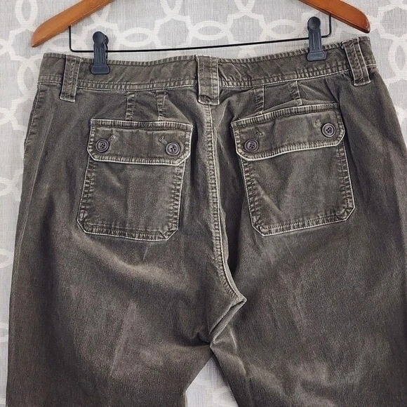 Vintage Y2K Eddie Bauer Brown Corduroy Boot cut Women's Pants 12 - Image 4 of 4