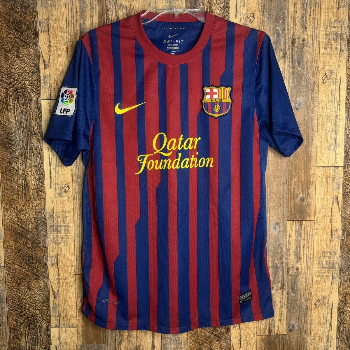 FC Barcelona 2011-12 Home Football Soccer Jersey Nike Men's Sz S