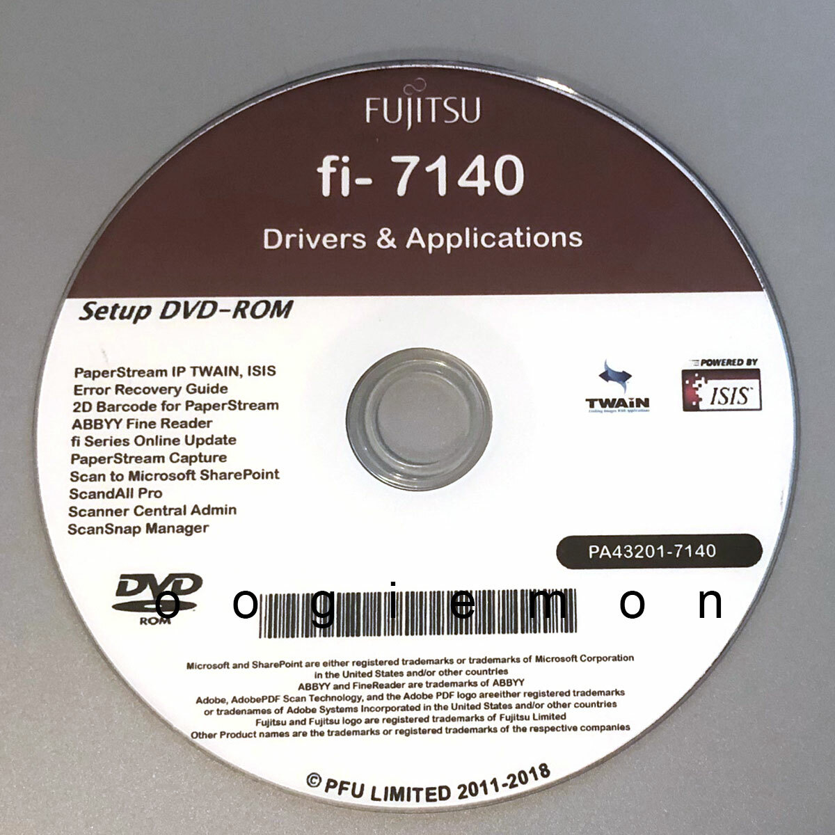 Setup DVD for Fujitsu fi-7140 - Driver Installation APP Software - Windows  | eBay