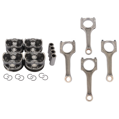 4x Kolben & 4x Pleuelstange 21mm für Audi VW 1.8 TSI CDA BZB BYT CDH CAB CEA