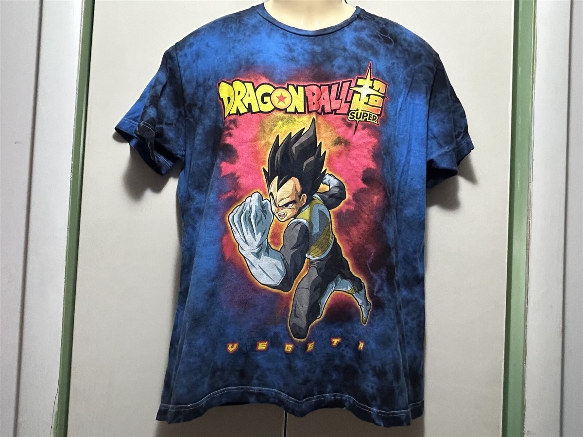 Dragon Ball Z Super VEGETA Graphic T- Shirt Tie Dye Medium