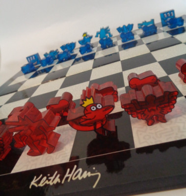 KEITH HARING Schachspiel, Chess Set von Cult Factor , OVP , Limited Edition 2001