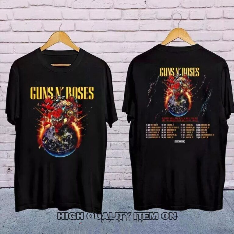 SALE! Guns N Roses 2025 European And Middle East Tour T