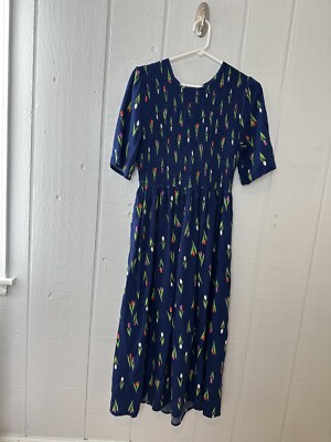 urban outfitters navy blue dress Urban Outfitters Dress - Size Medium Ribbed Long Sleeve Navy Blue V Neck