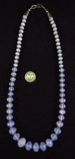 Vintage Pink Moonstone Necklace Sri Lanka