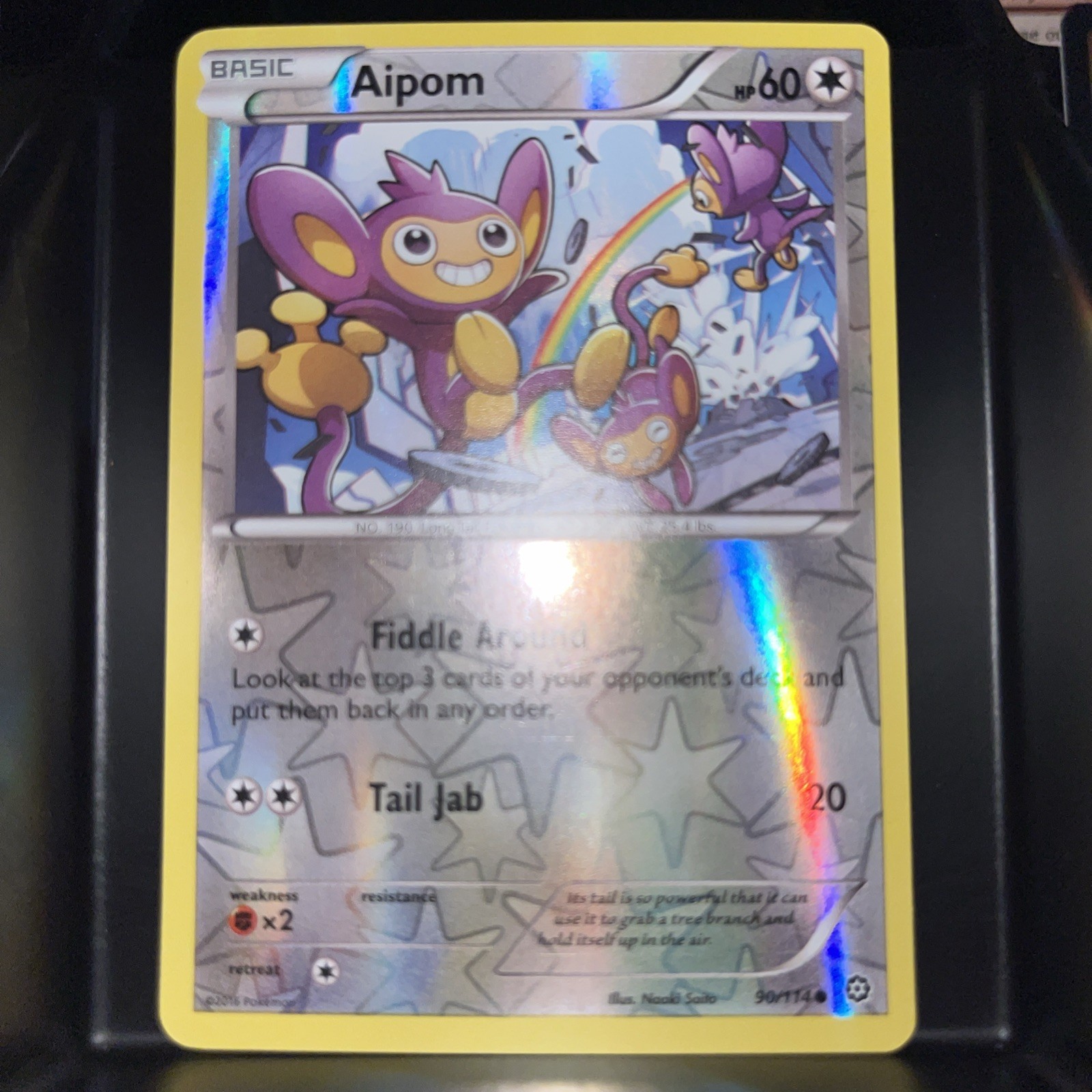 Aipom 90/114 XY - Steam Siege Reverse Holo