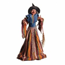 Stehende Hexe Figur Leuchtdeko Halloween f&uuml;r Veranda, Party