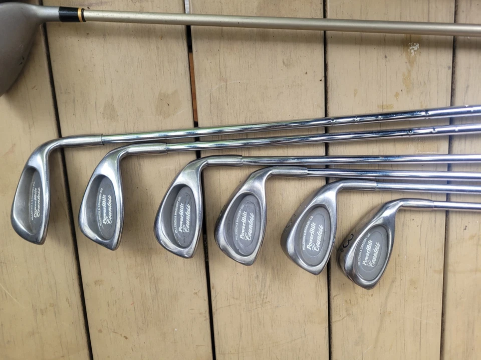 PowerBilt Golf Club Set Woods 1,3,5,7 & Overzide #7 Wood + Irons 3,5,6,7,8,PW - Image 4 of 4