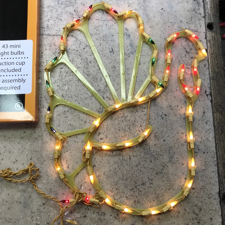 Siluetas vintage de Acción de Gracias decoración de pared de ventana pavo iluminado en caja Foto 2 de 4