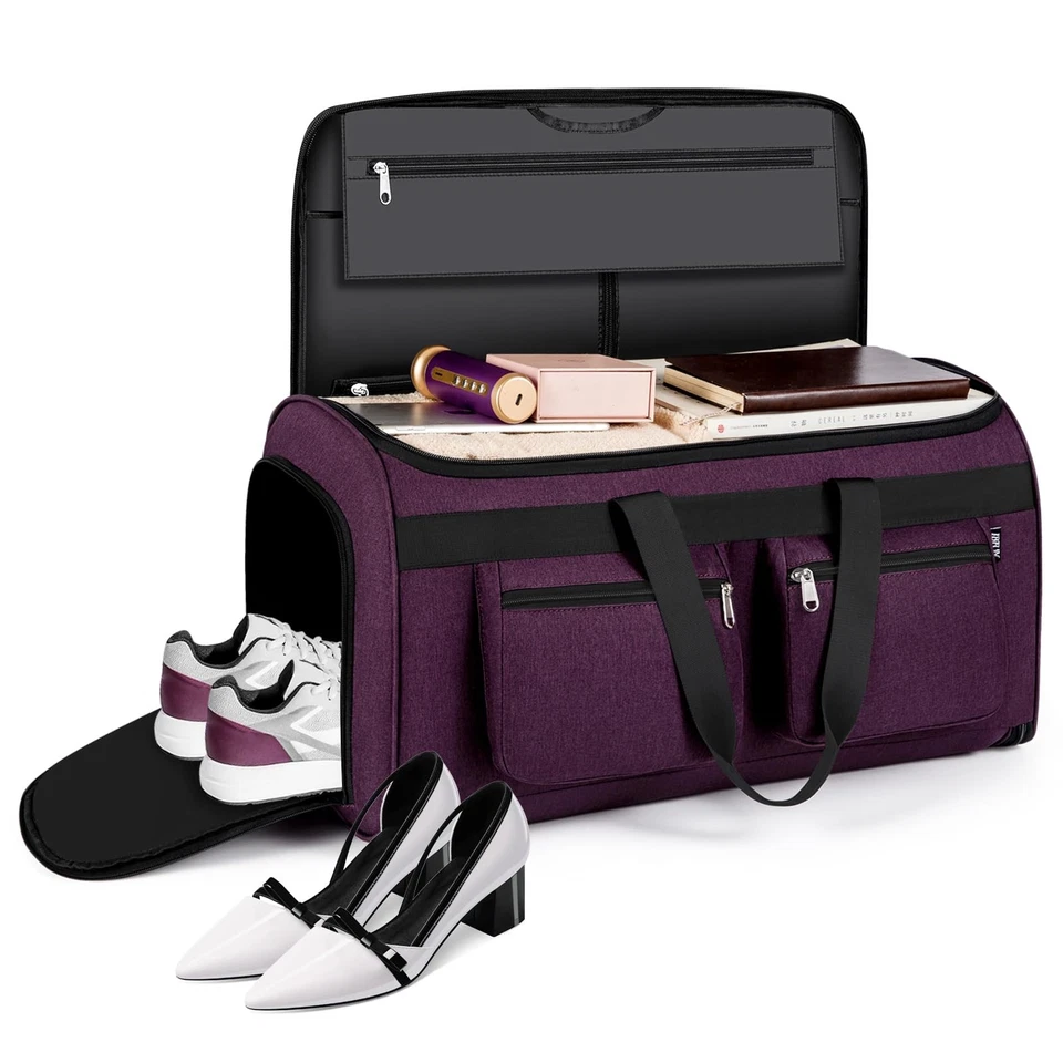 Bolsas de lona convertibles para ropa para viajes - Llevar ropa de lona con toi... Foto 2 de 4