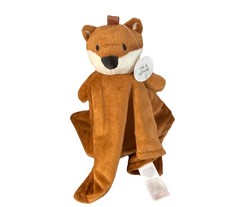 Fox Baby Brown Lovey Plush Infant Security Blanket Cuddle Security Blanket New