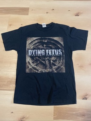 Vtg DYING FETUS Shirt Medium Death Metal Brutal Gore Tech Suffocation Napalm
