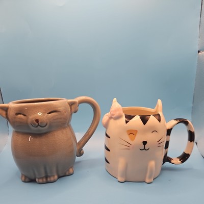 Cute Café Best Friends Collection and Pier One Cat Coffee Mug Cup 4.5'' Tall New