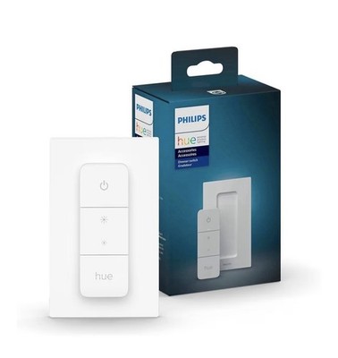 PHILIPS Hue Smart Dimmer Switch with Remote, White, 1 Pack