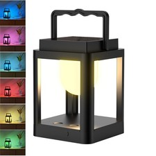 Outdoor Solar Table Lamp 10 RGB Color Changing Lights Portable Rechargeable S
