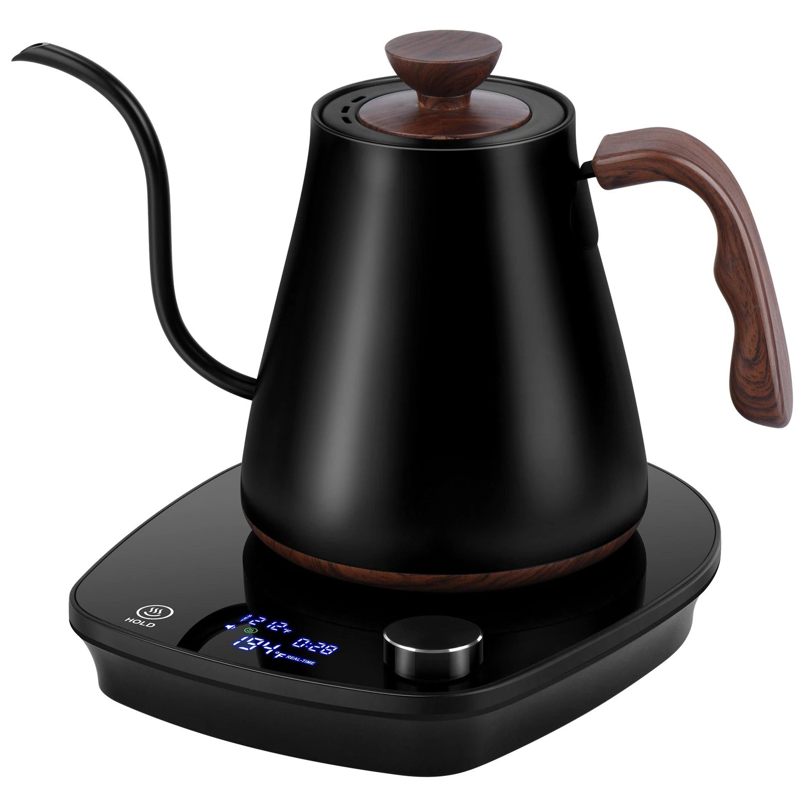 Gooseneck Electric Kettle, Intelligent Temperature Control, Stainless Steel I...
