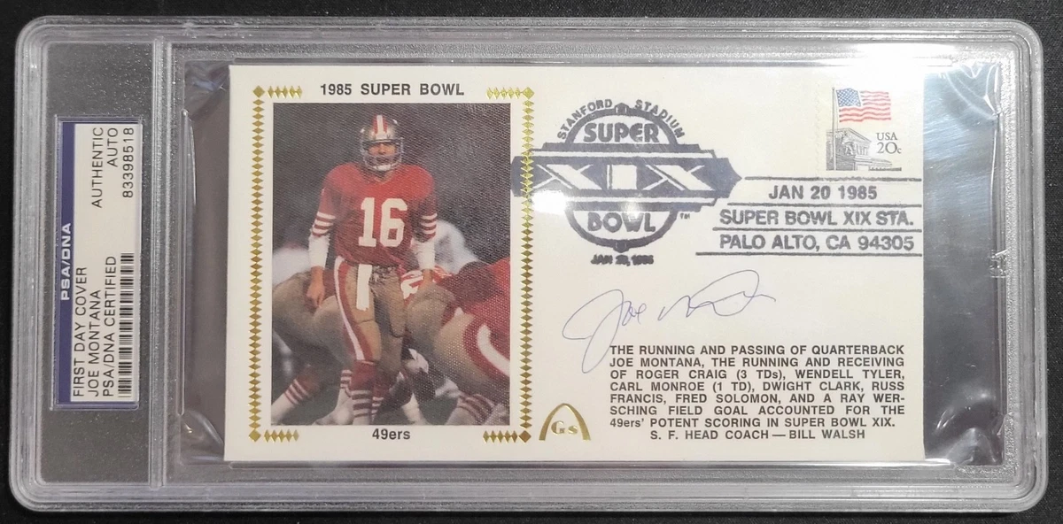 Professional Sports Authenticator (PSA) Joe Montana NFL Original