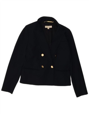 Michael Kors Damen Zweireiher Blazer Jacke US 8 Medium Navy Blau CB20