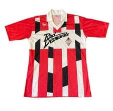 Vintage Puma Urawa Red Diamonds Mitsubishi Motors FC 1992 Home Football Kit M/L