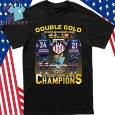USA Double Gold Olympic Hockey Champions Shirt