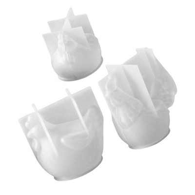  3 Pcs Osterdekorationsschablonen Silikonformen Für Gips Bastel-Weihnachtsform