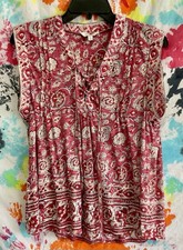 Lucky Brand Women s Pink Floral Sleeveless V-...