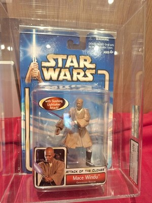 STAR WARS MOC Saga 2002 MACE WINDU Geonosian Rescue AFA U70