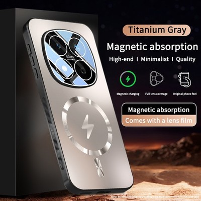 For Xiaomi Redmi Note 15 Pro+, Phone Case Wireless Charge Lens Camera Cover
